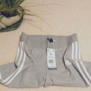 NWT Adidas Women's S Gray Heather Shorts Tights